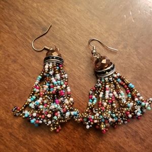 Multi Color Jewel Earrings